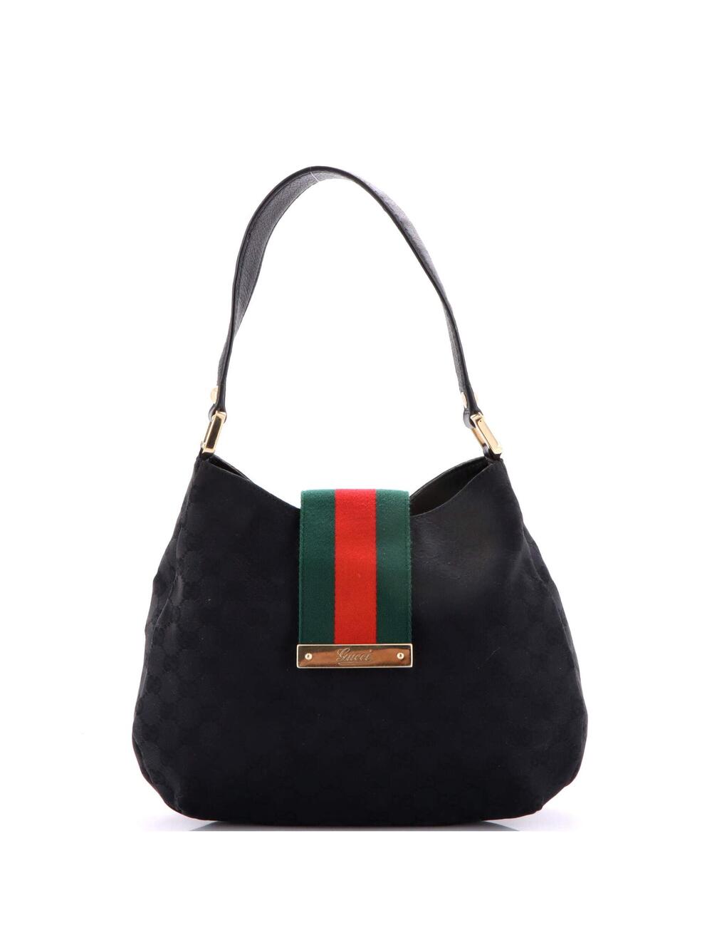 Gucci New Ladies Web Hobo Gg Canvas #238991G10B